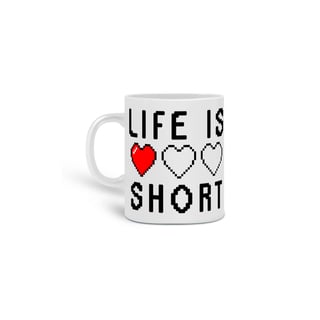 Nome do produto Caneca Life Is Short ⭐⭐⭐⭐⭐100+ Avaliações