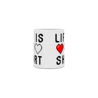 Nome do produto Caneca Life Is Short ⭐⭐⭐⭐⭐100+ Avaliações