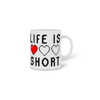 Nome do produto Caneca Life Is Short ⭐⭐⭐⭐⭐100+ Avaliações