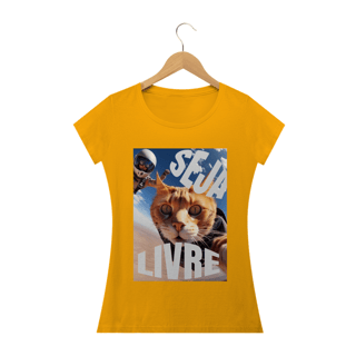 Nome do produto Camisa Baby Look- SEJA LIVRE.