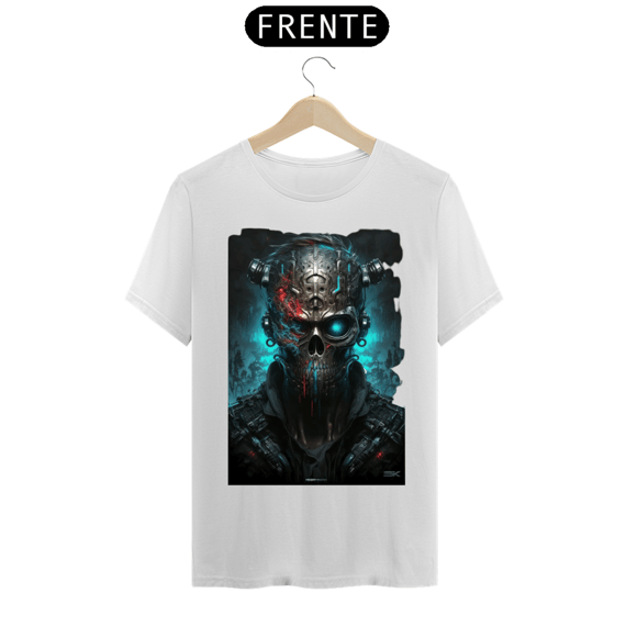 Camisa caveira cyberpunk