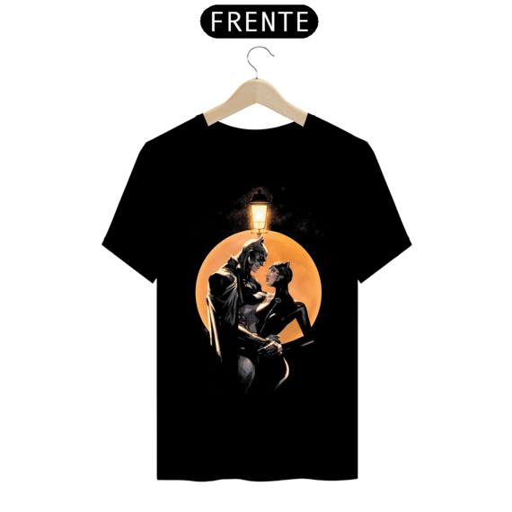 Camisa personalizada Batman e mulher gato
