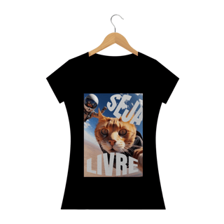 Nome do produto Camisa Baby Look- SEJA LIVRE.