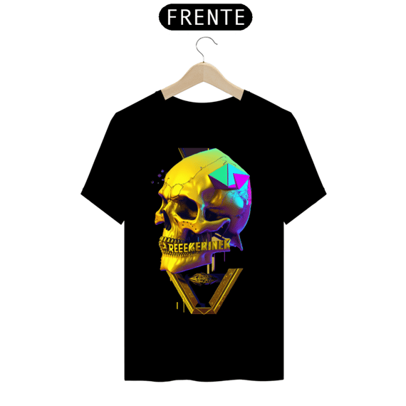 Camisa Caveira Cyberpunk