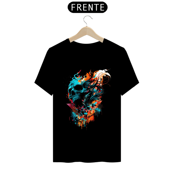 Camisa caveira floral