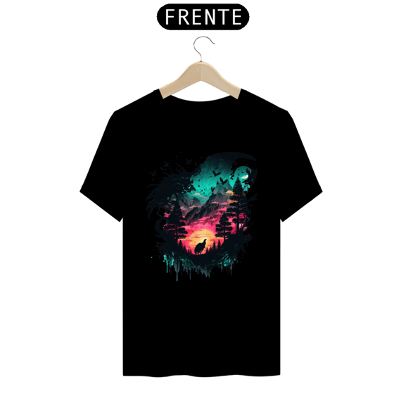 Camisa natureza abstrata