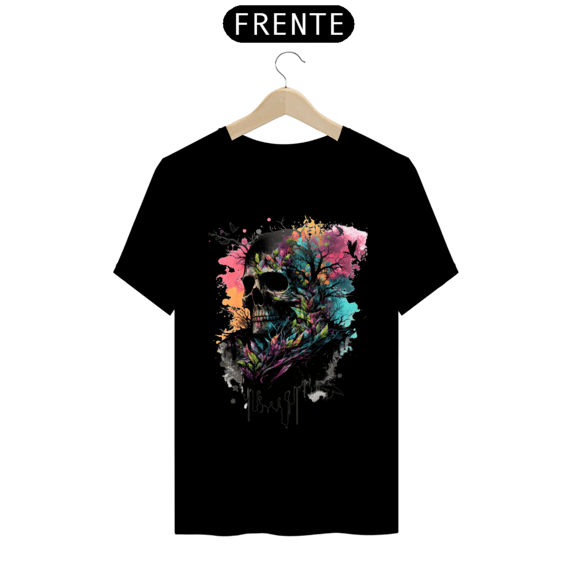 Camisa caveira floral