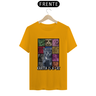 Nome do produto Camiseta Unissex - Karma Is A Cat 