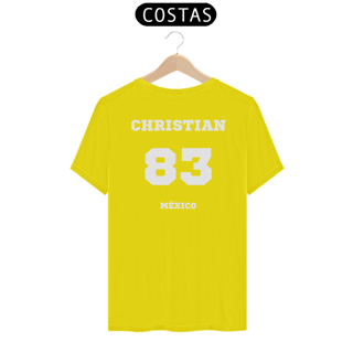 Nome do produtoCamiseta Unissex - RBD Chiristian Chavez 83 México ( Impressão apenas nas costas )