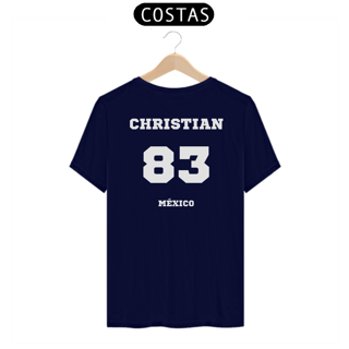 Nome do produtoCamiseta Unissex - RBD Chiristian Chavez 83 México ( Impressão apenas nas costas )