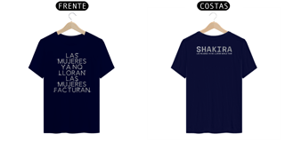 Nome do produto CAMISETA SHAKIRA LAS MUJERES YA NO LLORAN WORLD TOUR 