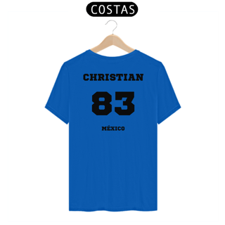 Nome do produtoCamiseta Unissex - RBD Christian Chavez 83 Méxicon ( Impressão apenas nas costas)