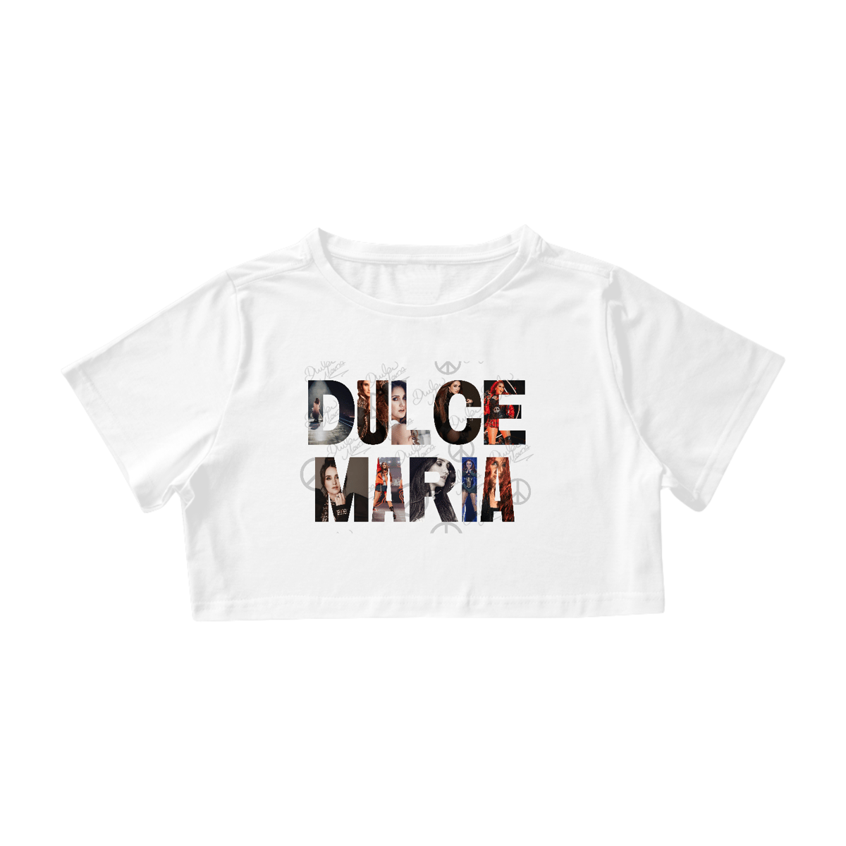 Nome do produto: Cropped - RBD Dulce Maria Letras 