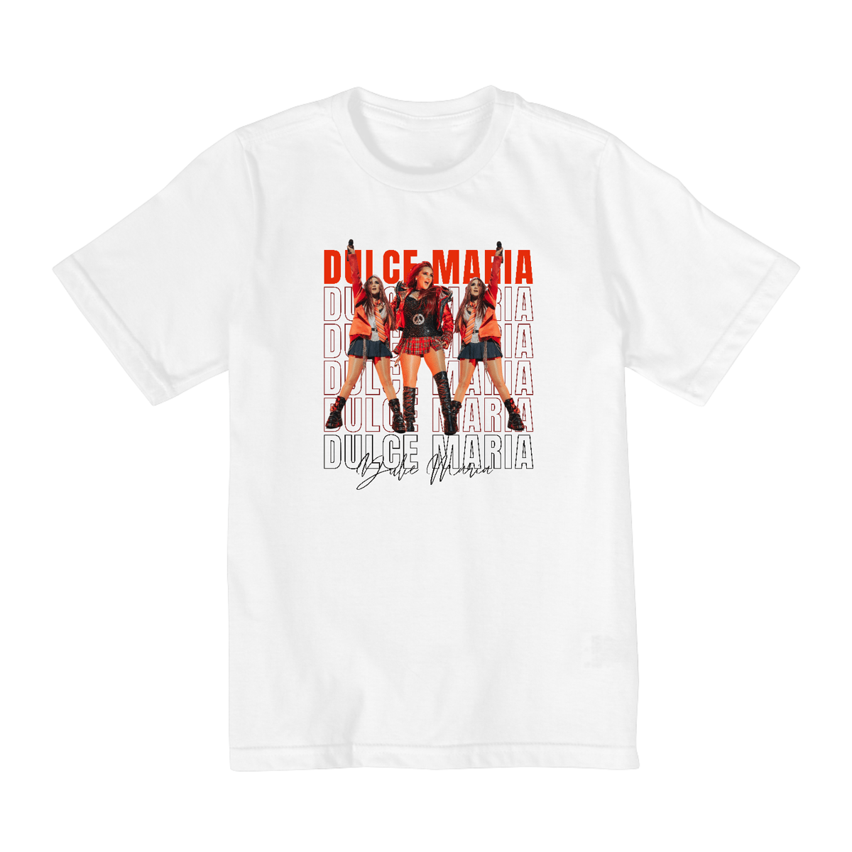 Nome do produto: Camiseta Infantil - RBD Dulce Maria 