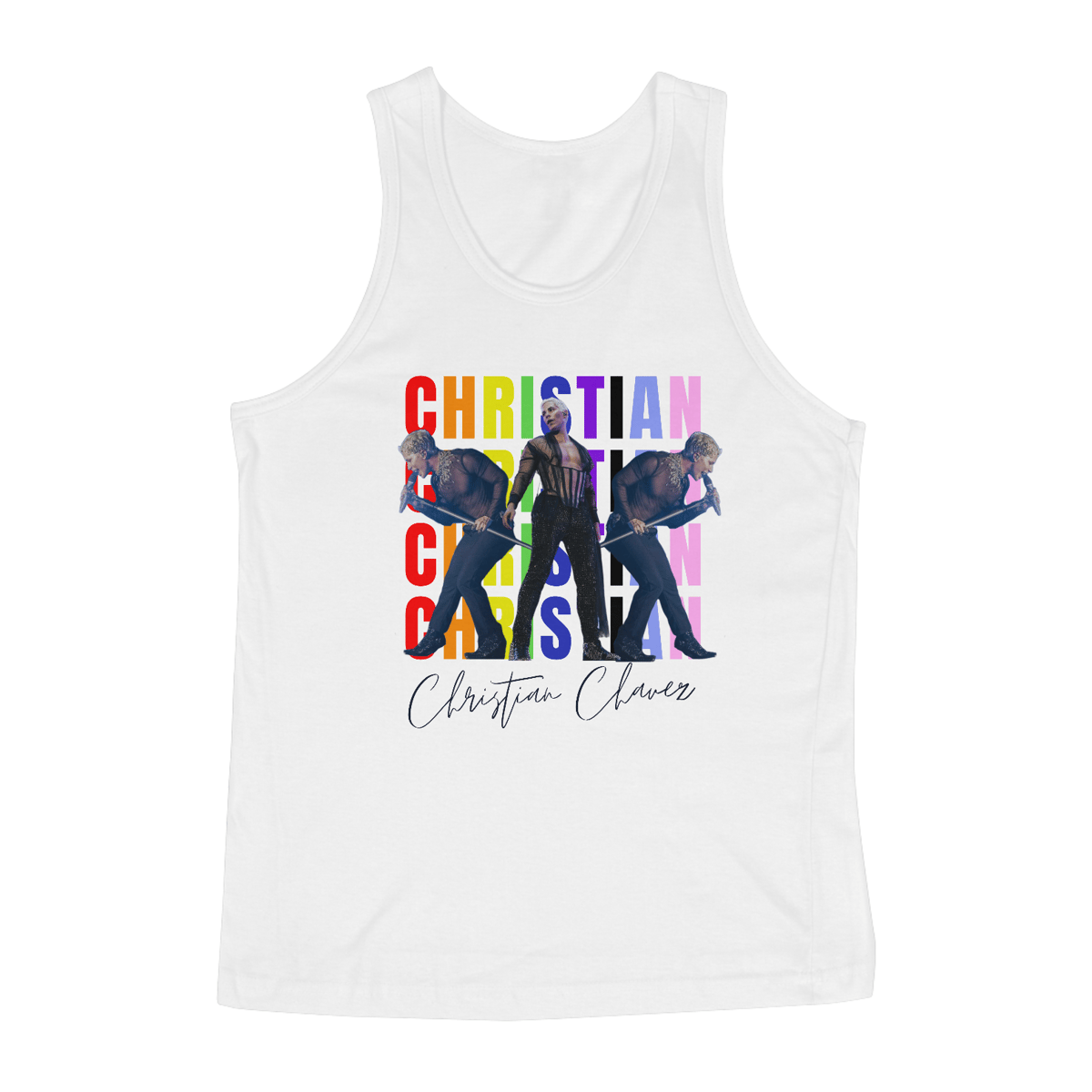 Nome do produto: Regata Masculina - Christian Chavez