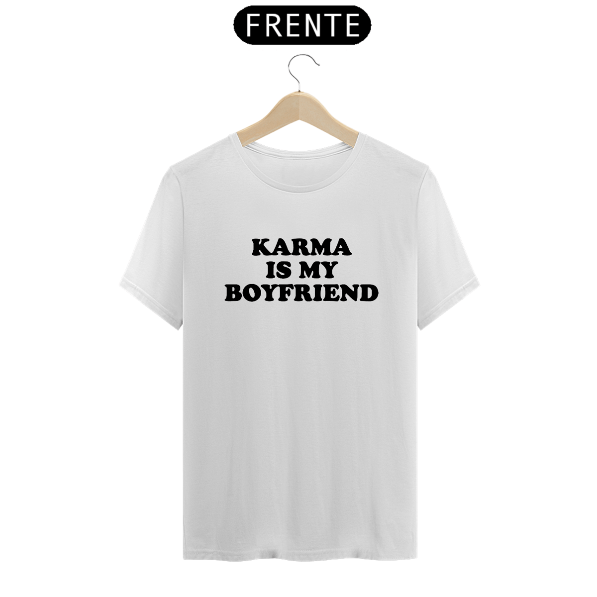 Nome do produto: Camiseta Unissex - Taylor Swift Karma Is My Boyfriend