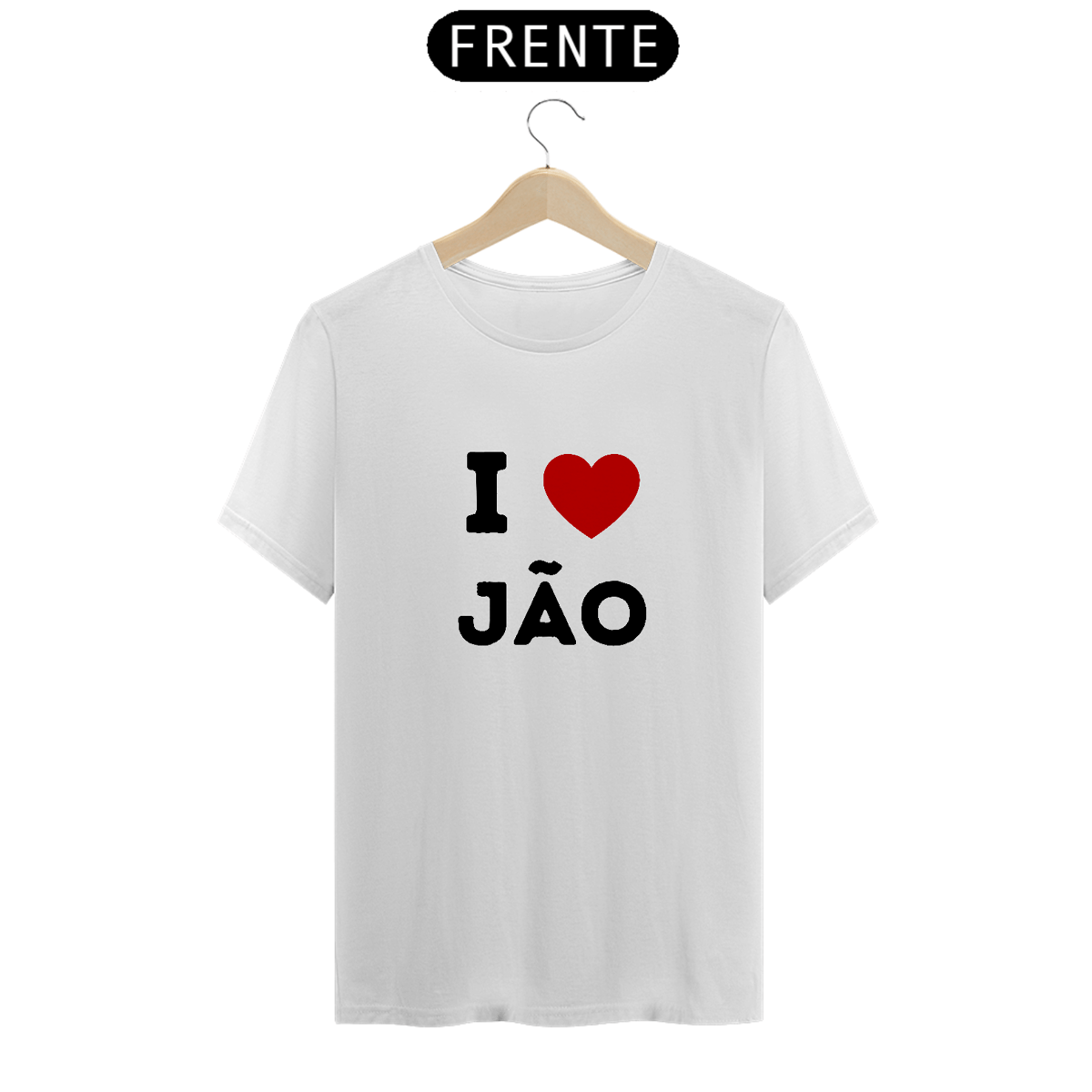 Nome do produto: Camiseta Unissex - I <3 Jão