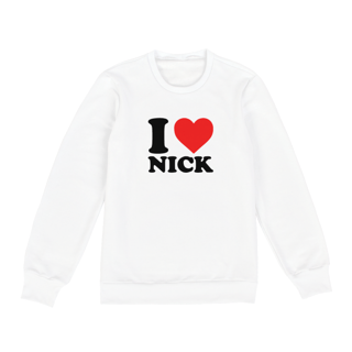 Nome do produto Moletom Unissex - Jonas Brothers I Love Nick