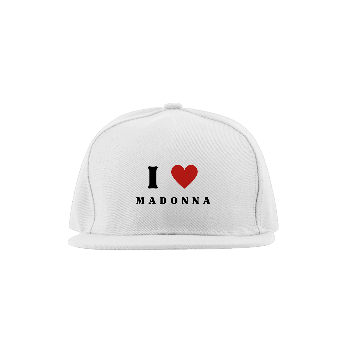 Nome do produto: Boné aba reta - I Love Madonna