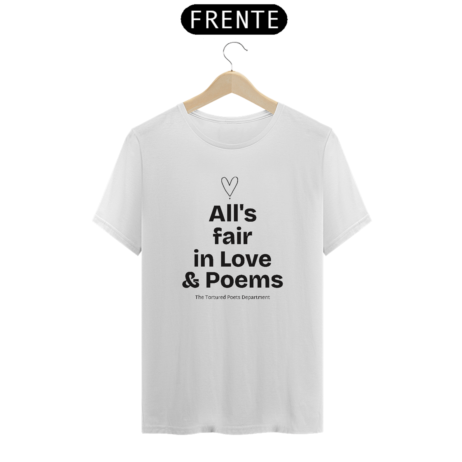 Camiseta Unissex - Taylor Swift All's fair in love & Poems