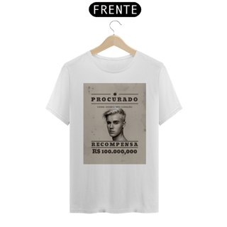 Nome do produto Camiseta Unissex - Justin Bieber Procurado 