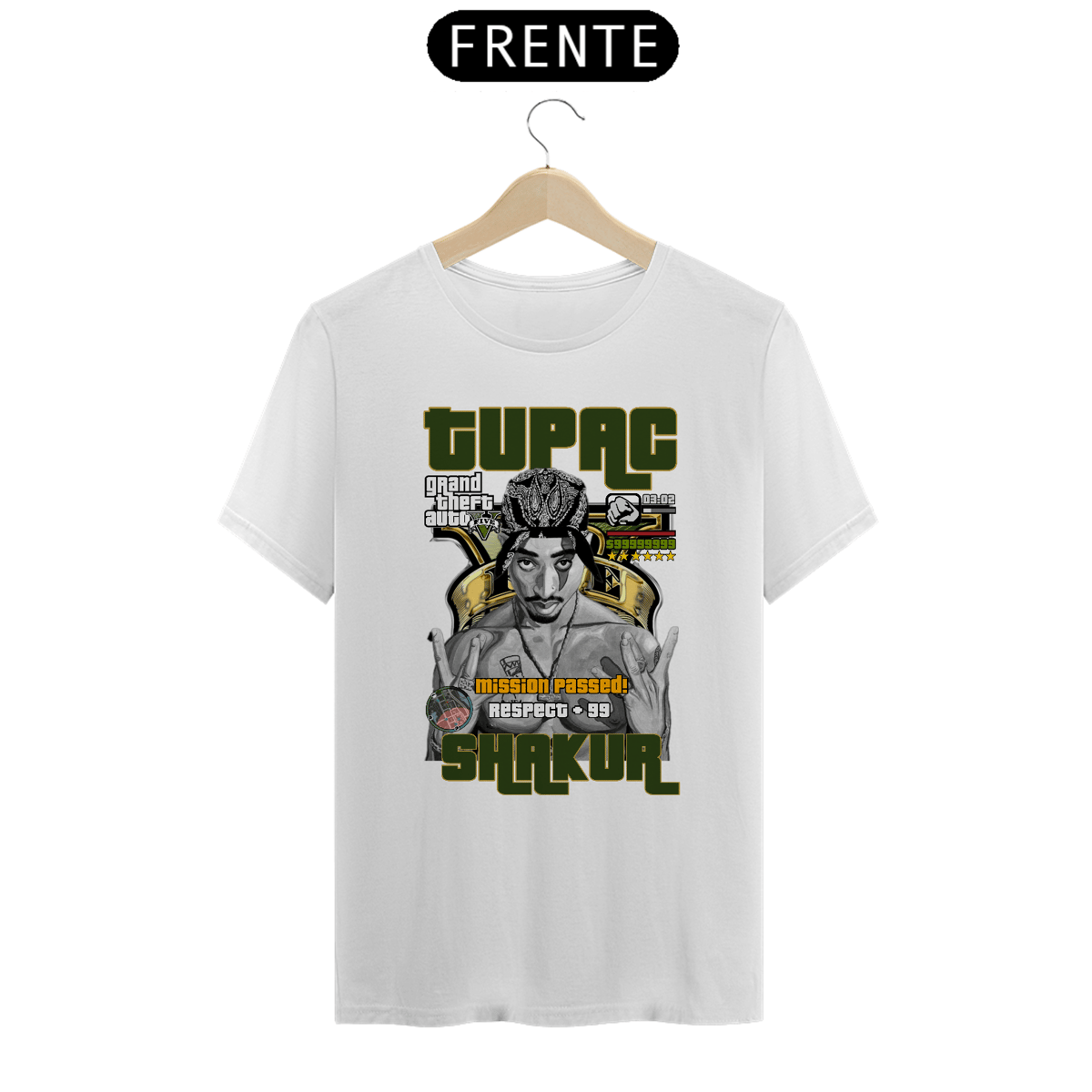 Nome do produto: Camiseta Unissex - Tupac