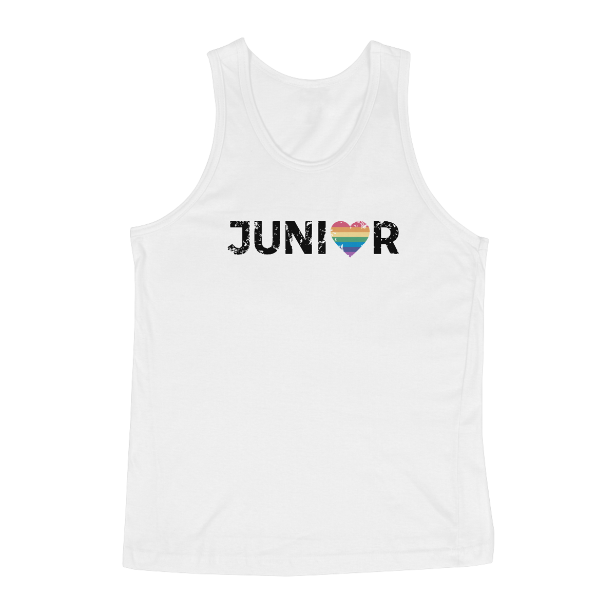 Nome do produto: Regata Masculina - Pride JUNIOR coração