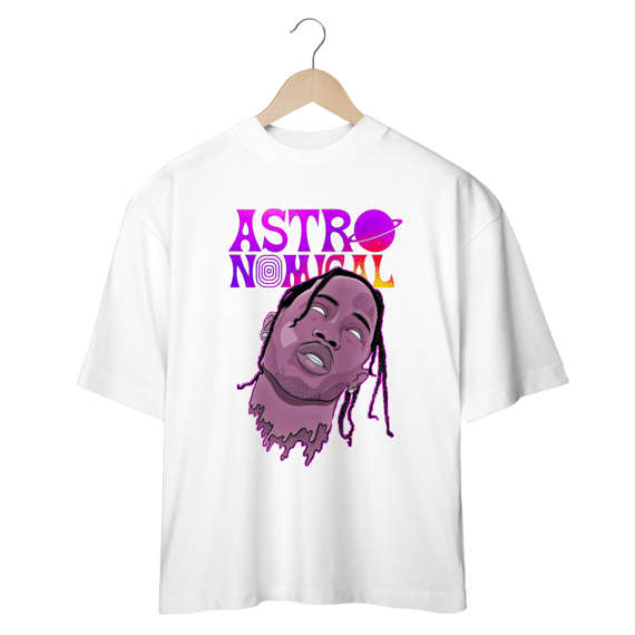 Camiseta Oversized - Travis Scott