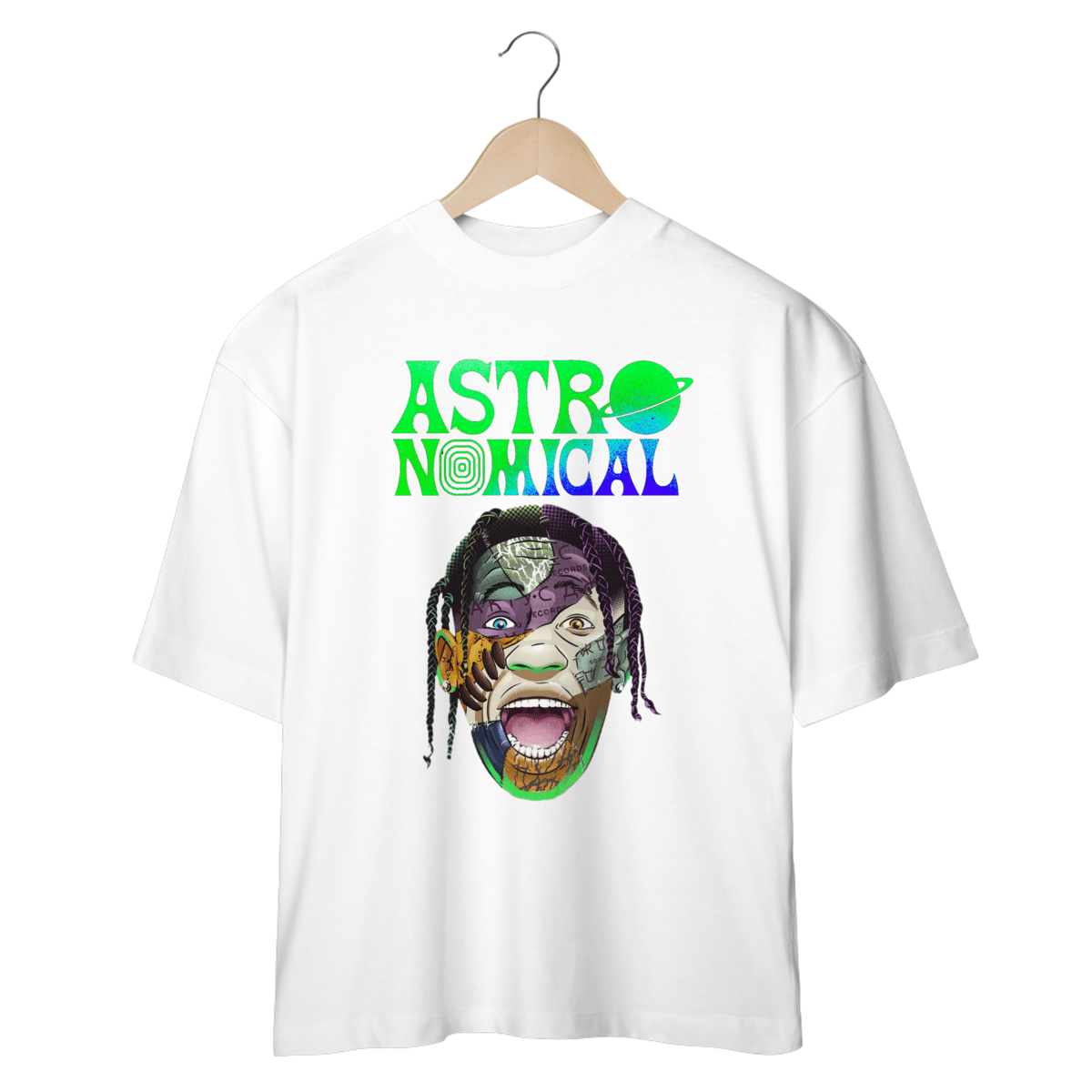 Nome do produto: Camiseta Oversized - Travis Scott
