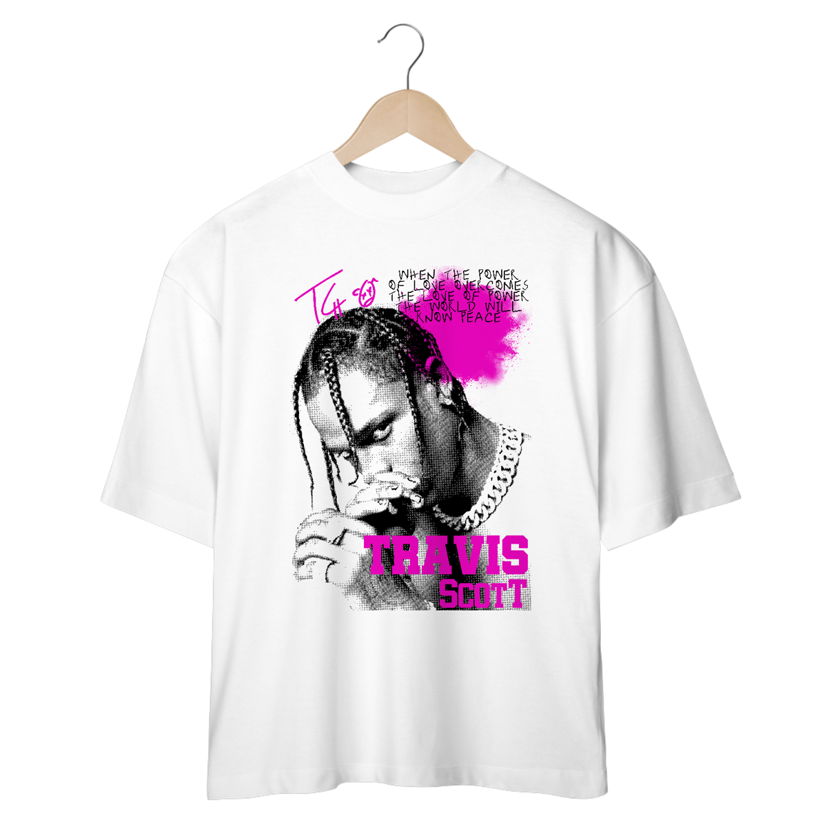 Nome do produto: Camiseta Oversized - Travis Scott