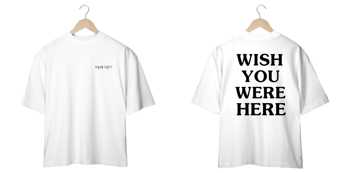 Nome do produto: Camiseta Oversized - Travis Scott 