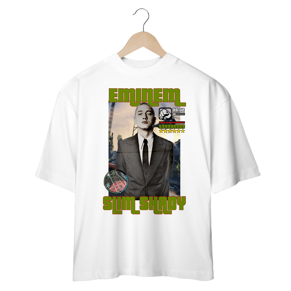 Nome do produto: Camiseta Oversized - Eminem