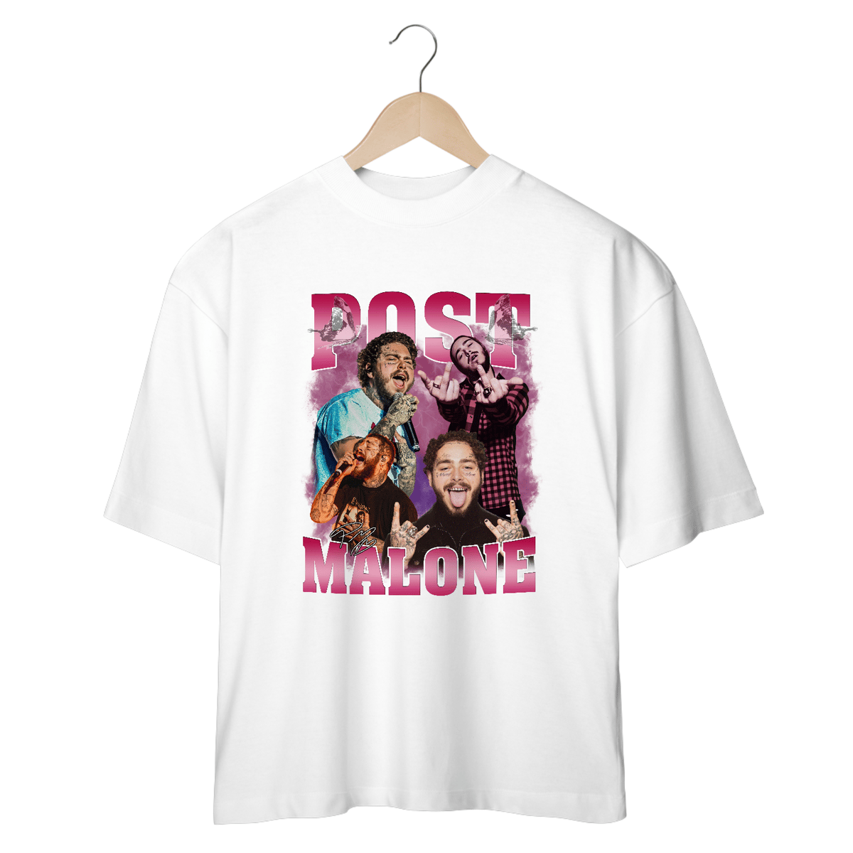 Nome do produto: Camiseta Oversized - Post Malone
