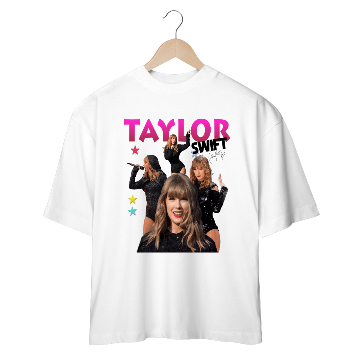 Nome do produto: Camiseta Oversized - Taylor Swift