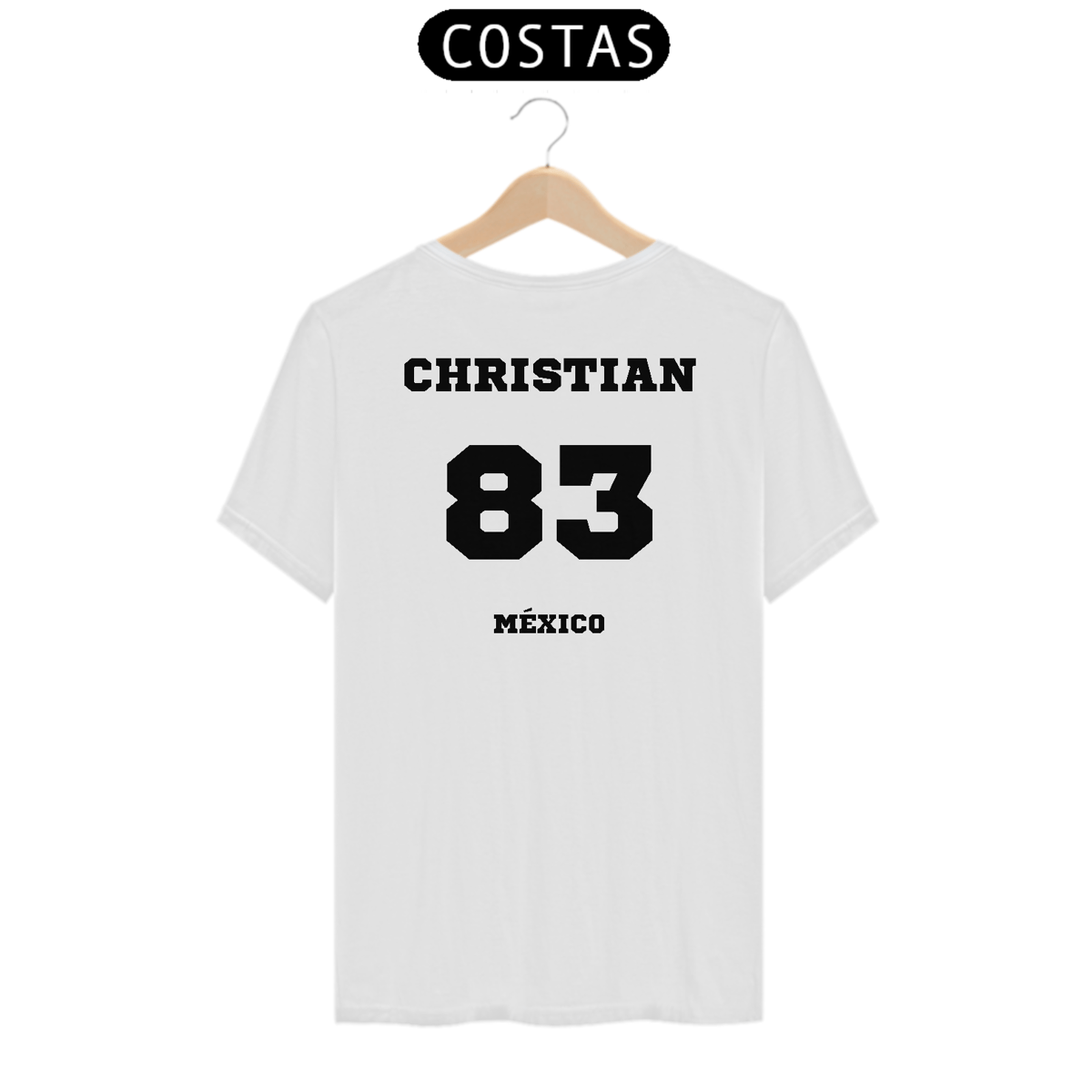 Nome do produto: Camiseta Unissex - RBD Christian Chavez 83 Méxicon ( Impressão apenas nas costas)