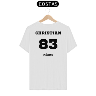 Nome do produtoCamiseta Unissex - RBD Christian Chavez 83 Méxicon ( Impressão apenas nas costas)