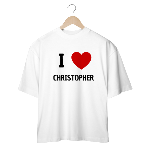 Camiseta Oversized - RBD I Love Christopher