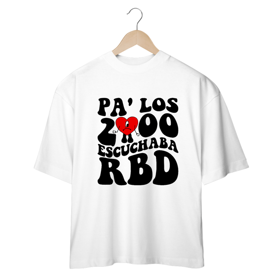 Camiseta Oversized - RBD Pa'los 2000 Escuchaba RBD