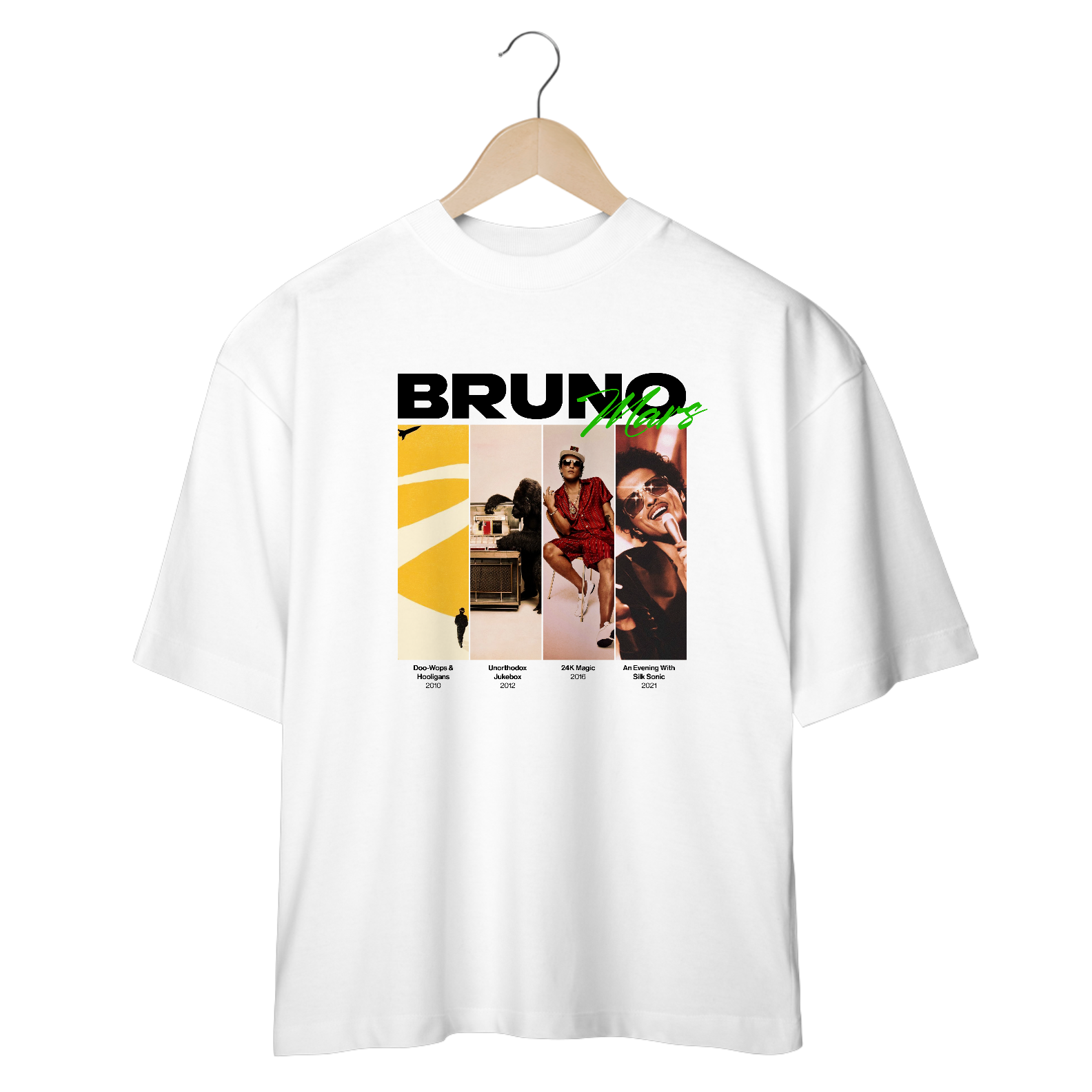 Camiseta Oversized Bruno Mars