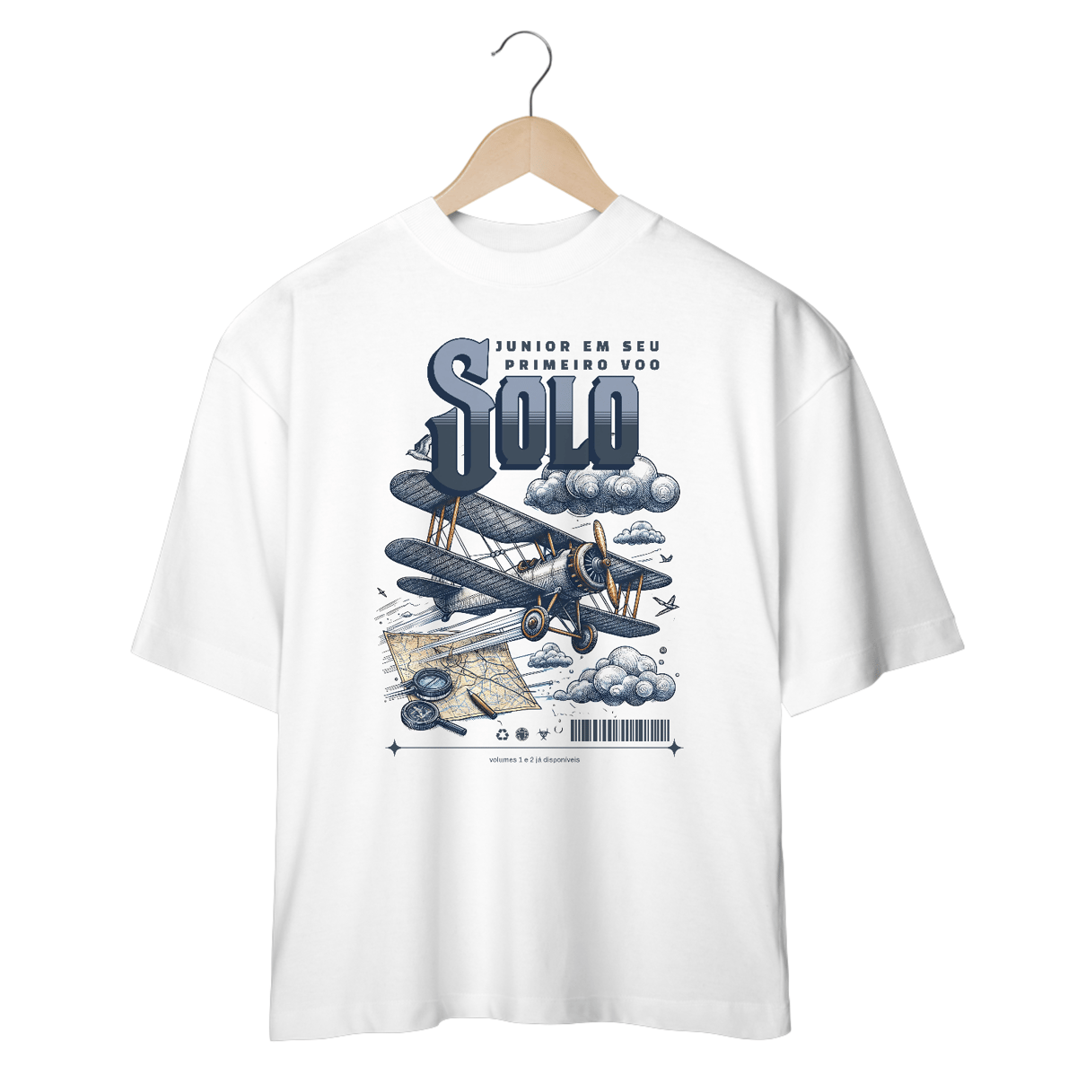 Nome do produto: CAMISETA OVERSIZED JUNIOR VÔO SOLO