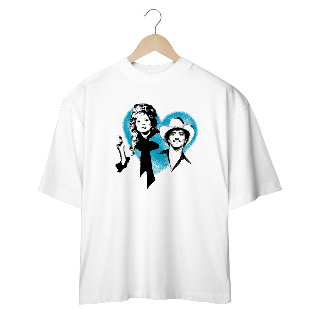 Nome do produto: CAMISETA OVERSIZED BRUNO MARS E LADY GAGA
