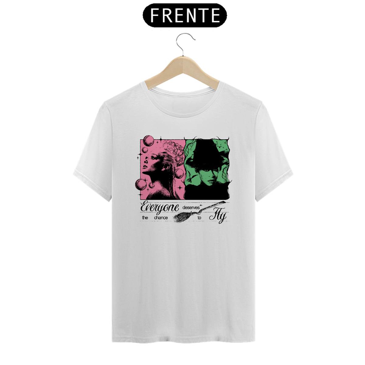 Nome do produto: CAMISETA WICKED EVERYONE DESERVES THE CHANCE TO FLY