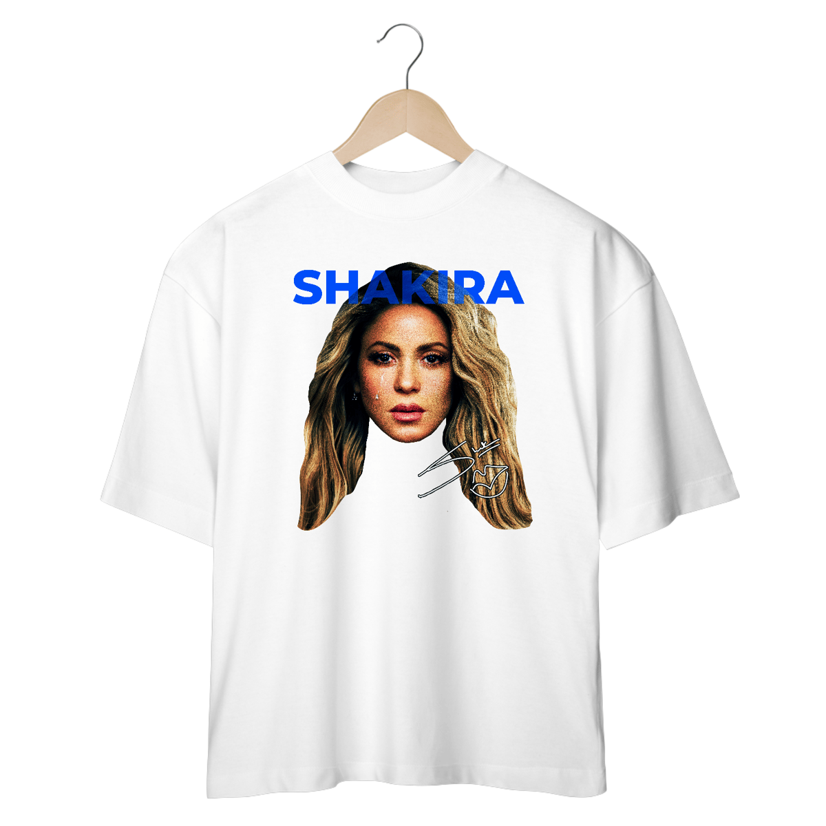 Nome do produto: CAMISETA OVERSIZED SHAKIRA FACE