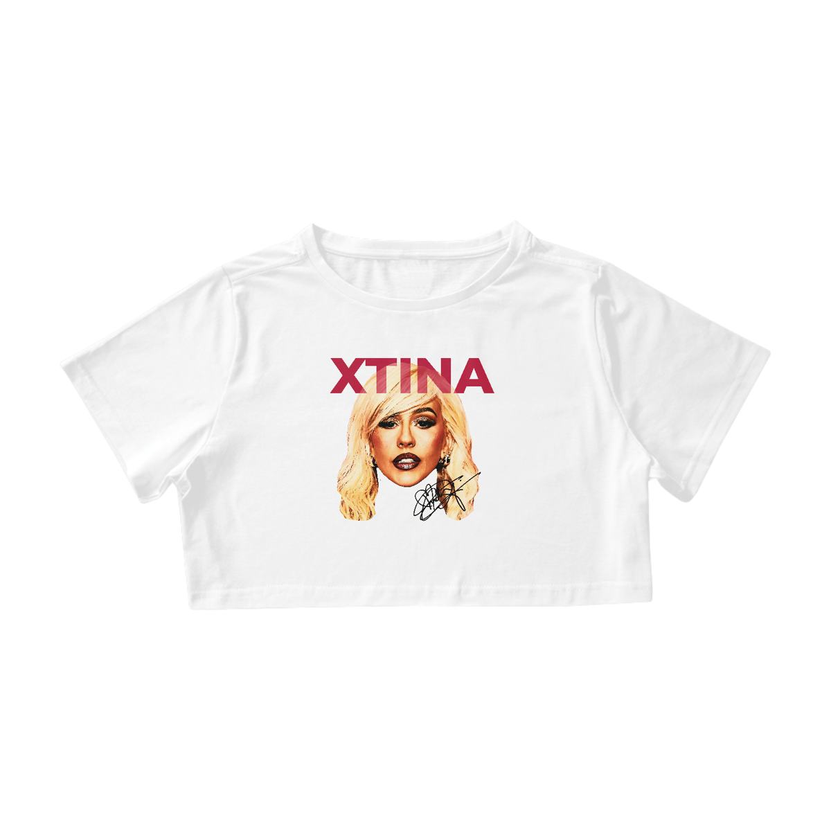 Nome do produto: CROPPED CHRISTINA AGUILERA FACE 