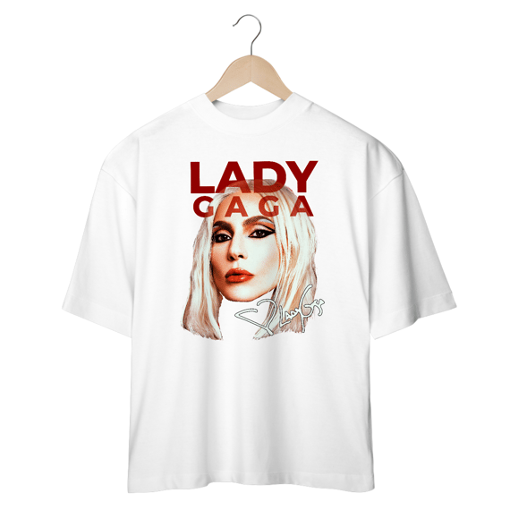 CAMISETA OVERSIZED LADY GAGA FACE