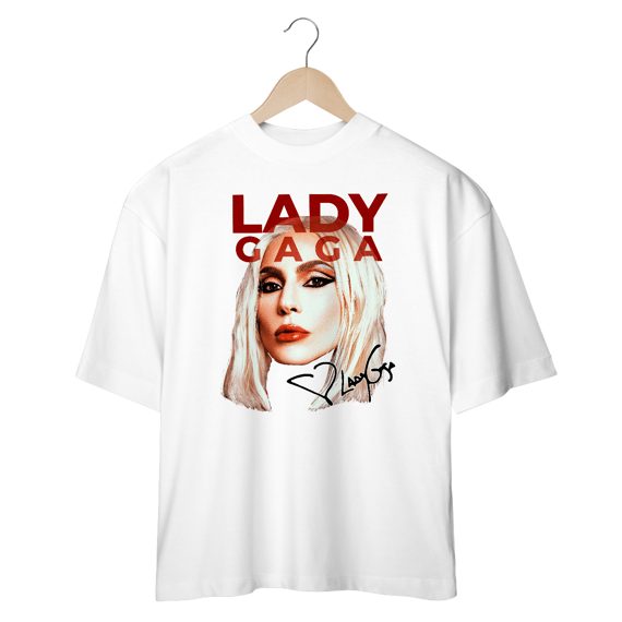 CAMISETA OVERSIZED LADY GAGA FACE