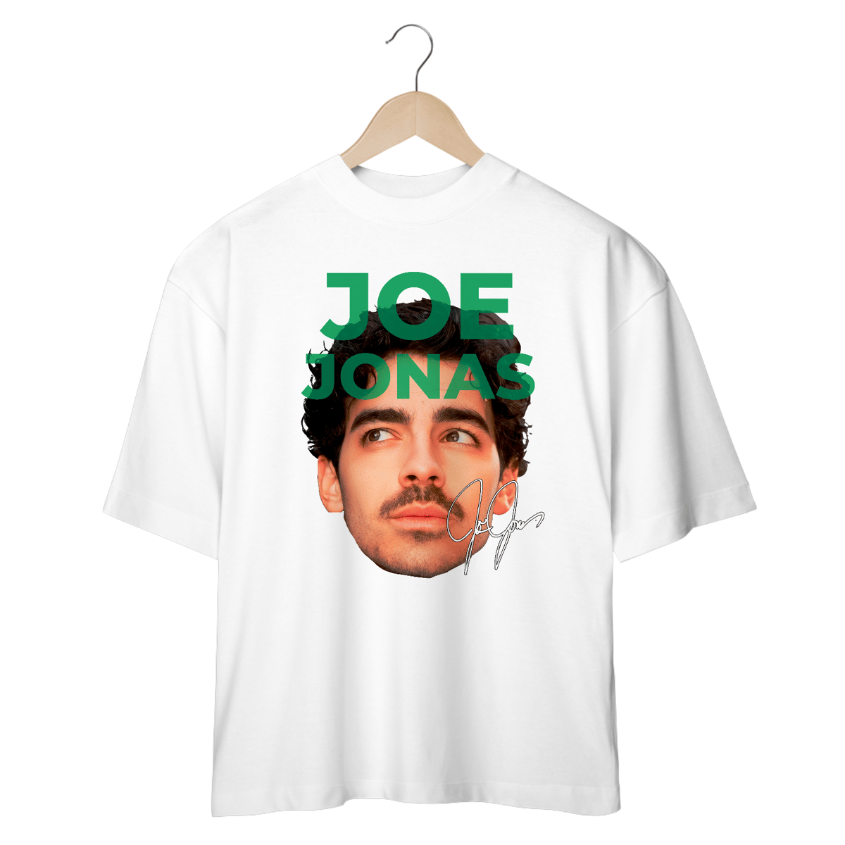 Nome do produto: CAMISETA OVERSIZED JOE JONAS FACE