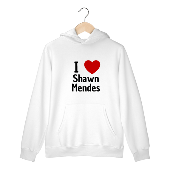 MOLETOM CANGURU I LOVE SHAWN MENDES