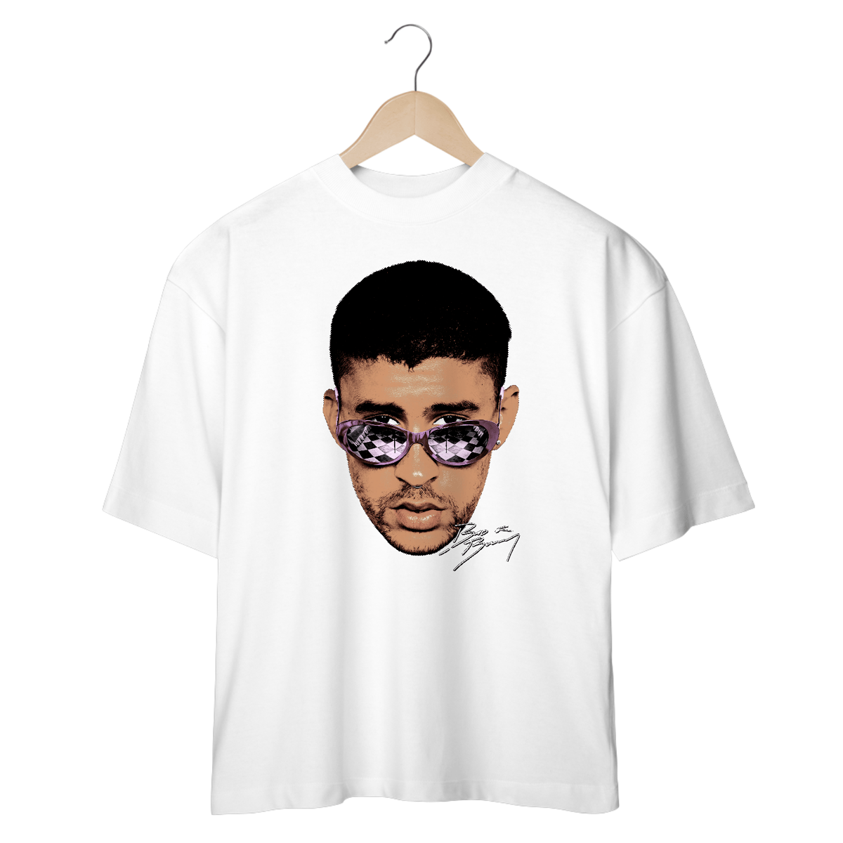 Nome do produto: CAMISETA OVERSIZED BAD BUNNY