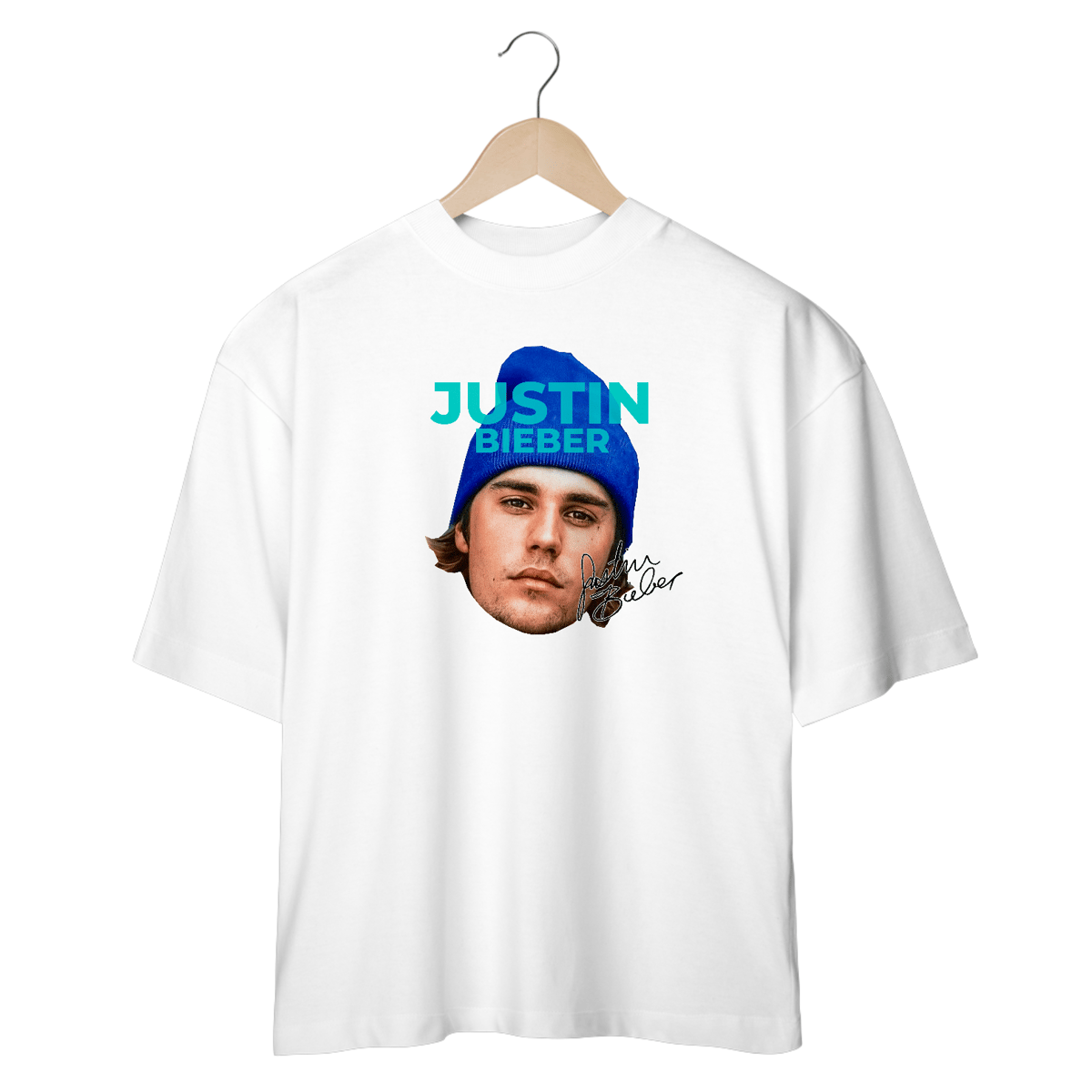 Nome do produto: CAMISETA OVERSIZED JUSTIN BIEBER